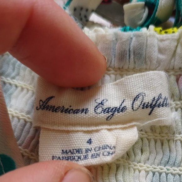 American Eagle Floral Dress, Size 4 - Picture 4 of 4